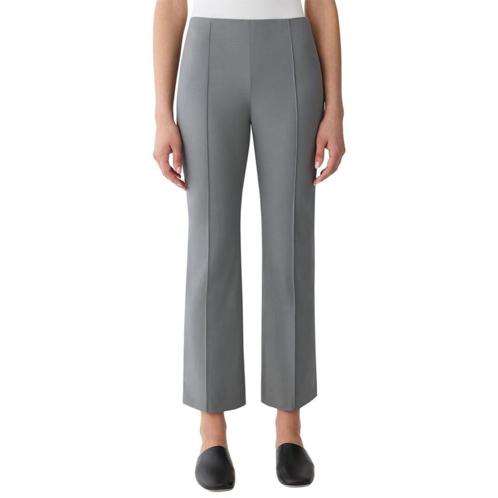 Lafayette 148 New York Womens Vesey Side Zip Flared Ankle Pant